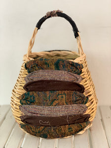 Small basket with fabric