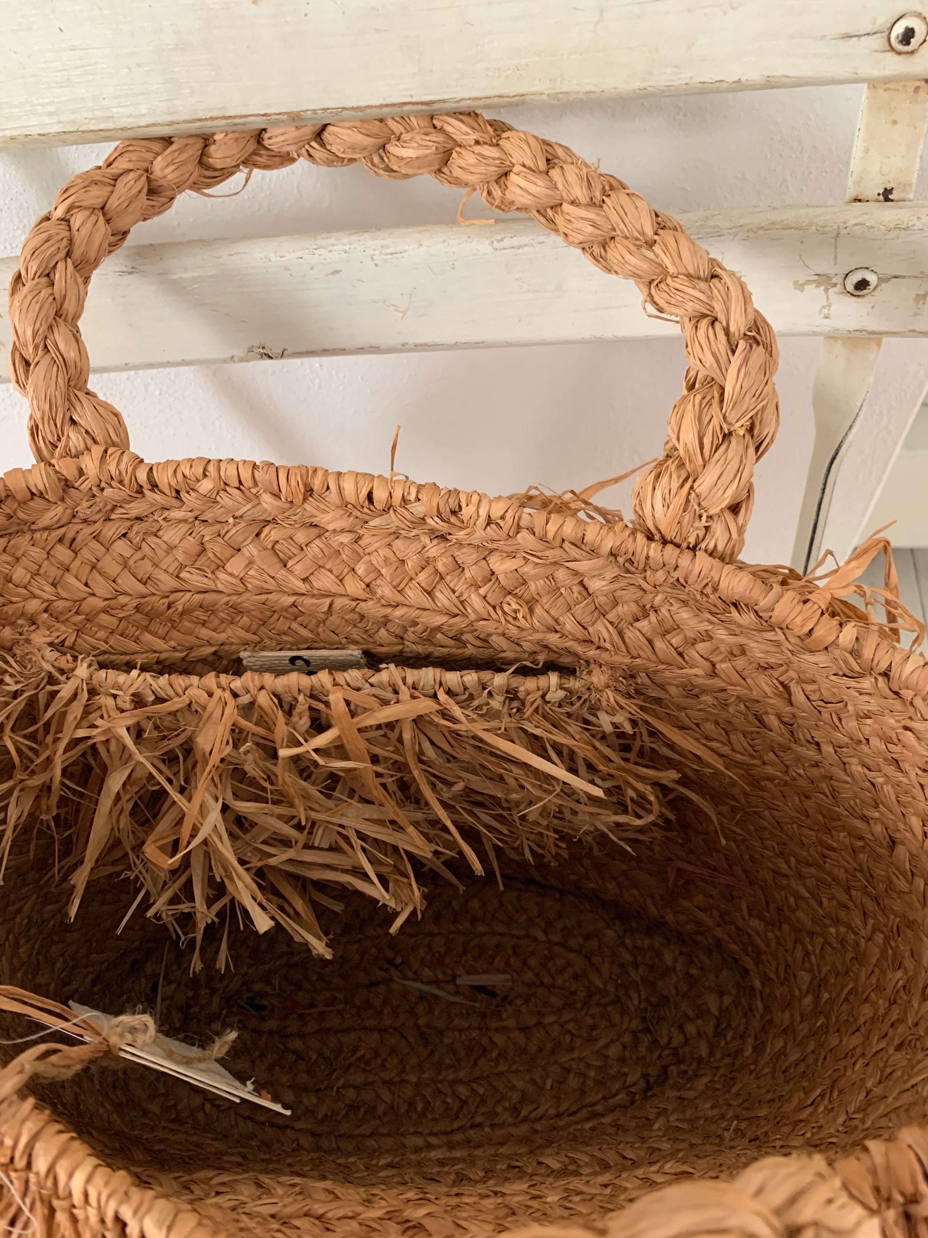 Borsa in raffia naturale