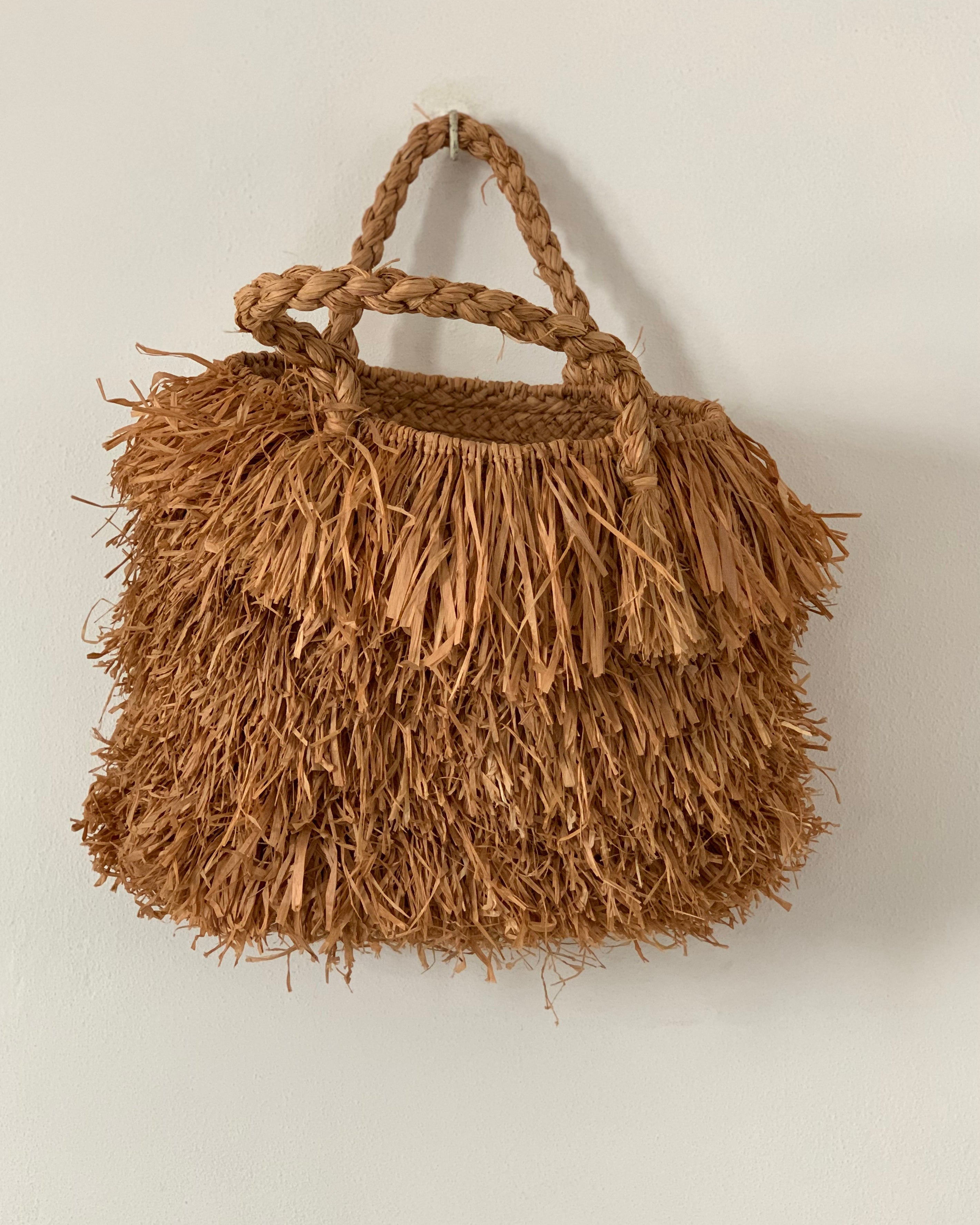 Borsa in raffia naturale